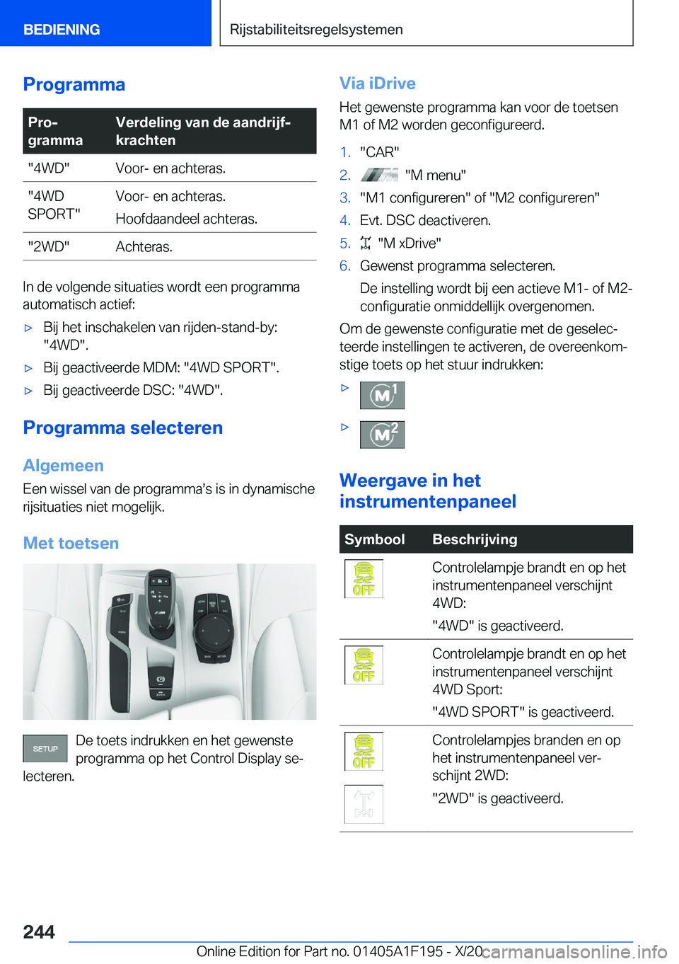 BMW M5 2021  Instructieboekjes (in Dutch) �P�r�o�g�r�a�m�m�a�P�r�oj
�g�r�a�m�m�a�V�e�r�d�e�l�i�n�g��v�a�n��d�e��a�a�n�d�r�i�j�fj
�k�r�a�c�h�t�e�n��4�W�D��V�o�o�r�-��e�n��a�c�h�t�e�r�a�s�.��4�W�D
�S�P�O�R�T��V�o�o�r�-��e�n��a�c�h�