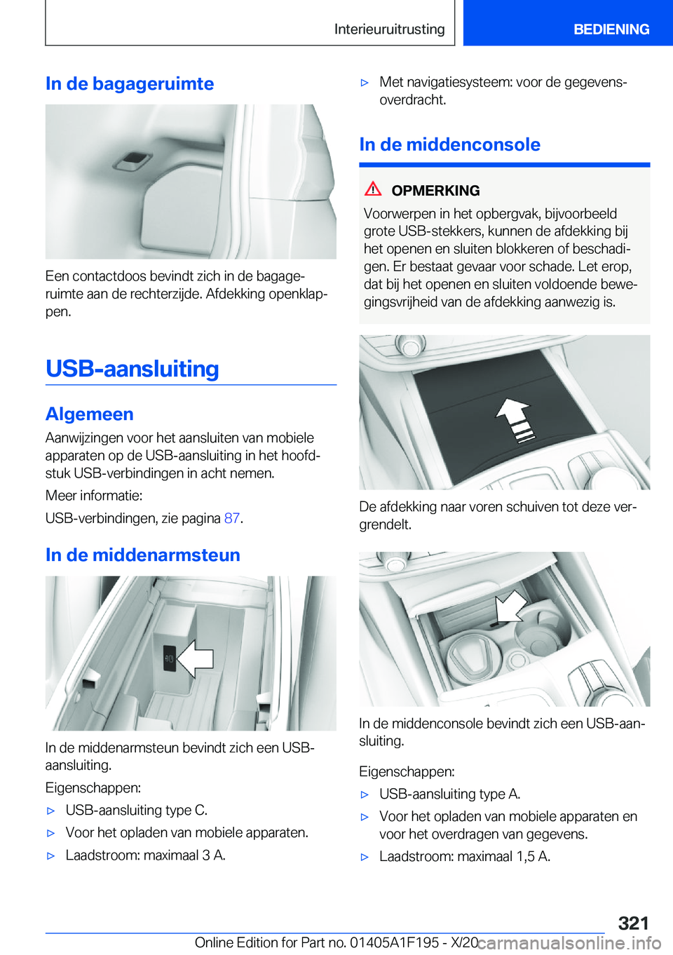 BMW M5 2021  Instructieboekjes (in Dutch) �I�n��d�e��b�a�g�a�g�e�r�u�i�m�t�e
�E�e�n��c�o�n�t�a�c�t�d�o�o�s��b�e�v�i�n�d�t��z�i�c�h��i�n��d�e��b�a�g�a�g�ej�r�u�i�m�t�e��a�a�n��d�e��r�e�c�h�t�e�r�z�i�j�d�e�.��A�f�d�e�k�k�i�n�g��o�