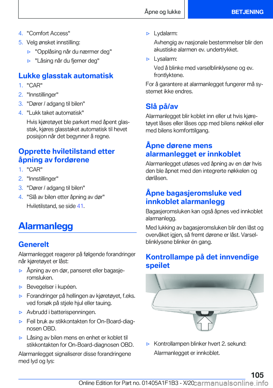 BMW M5 2021  InstruksjonsbØker (in Norwegian) �4�.��C�o�m�f�o�r�t��A�c�c�e�s�s��5�.�V�e�l�g��