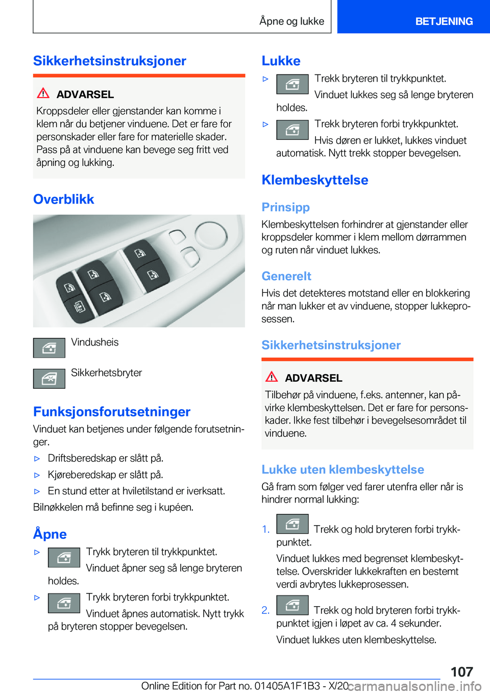 BMW M5 2021  InstruksjonsbØker (in Norwegian) �S�i�k�k�e�r�h�e�t�s�i�n�s�t�r�u�k�s�j�o�n�e�r
�A�D�V�A�R�S�E�L
�K�r�o�p�p�s�d�e�l�e�r��e�l�l�e�r��g�j�e�n�s�t�a�n�d�e�r��k�a�n��k�o�m�m�e��i
�k�l�e�m��n�å�r��d�u��b�e�t�j�e�n�e�r��v�i�n�d�u