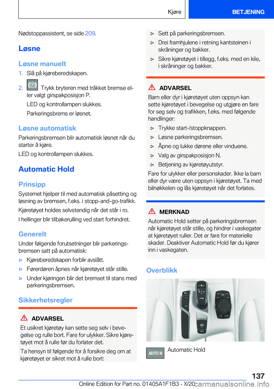 BMW M5 2021  InstruksjonsbØker (in Norwegian) �N�