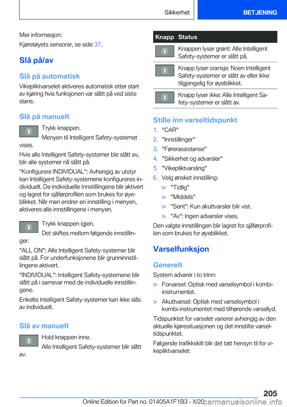 BMW M5 2021  InstruksjonsbØker (in Norwegian) �M�e�r��i�n�f�o�r�m�a�s�j�o�n�:
�K�j�