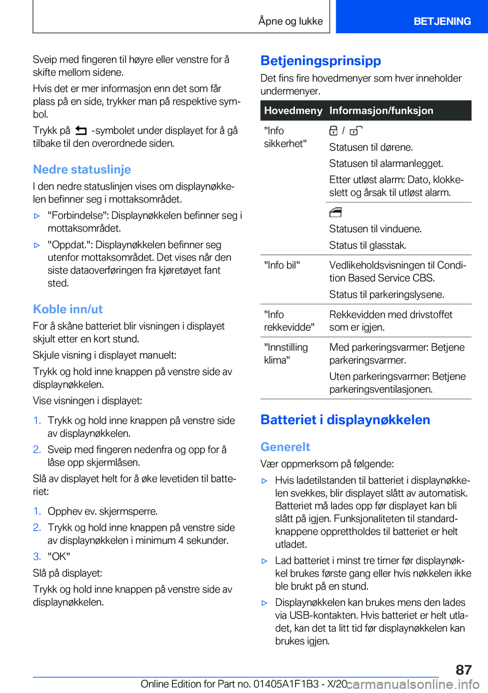BMW M5 2021  InstruksjonsbØker (in Norwegian) �S�v�e�i�p��m�e�d��f�i�n�g�e�r�e�n��t�i�l��h�