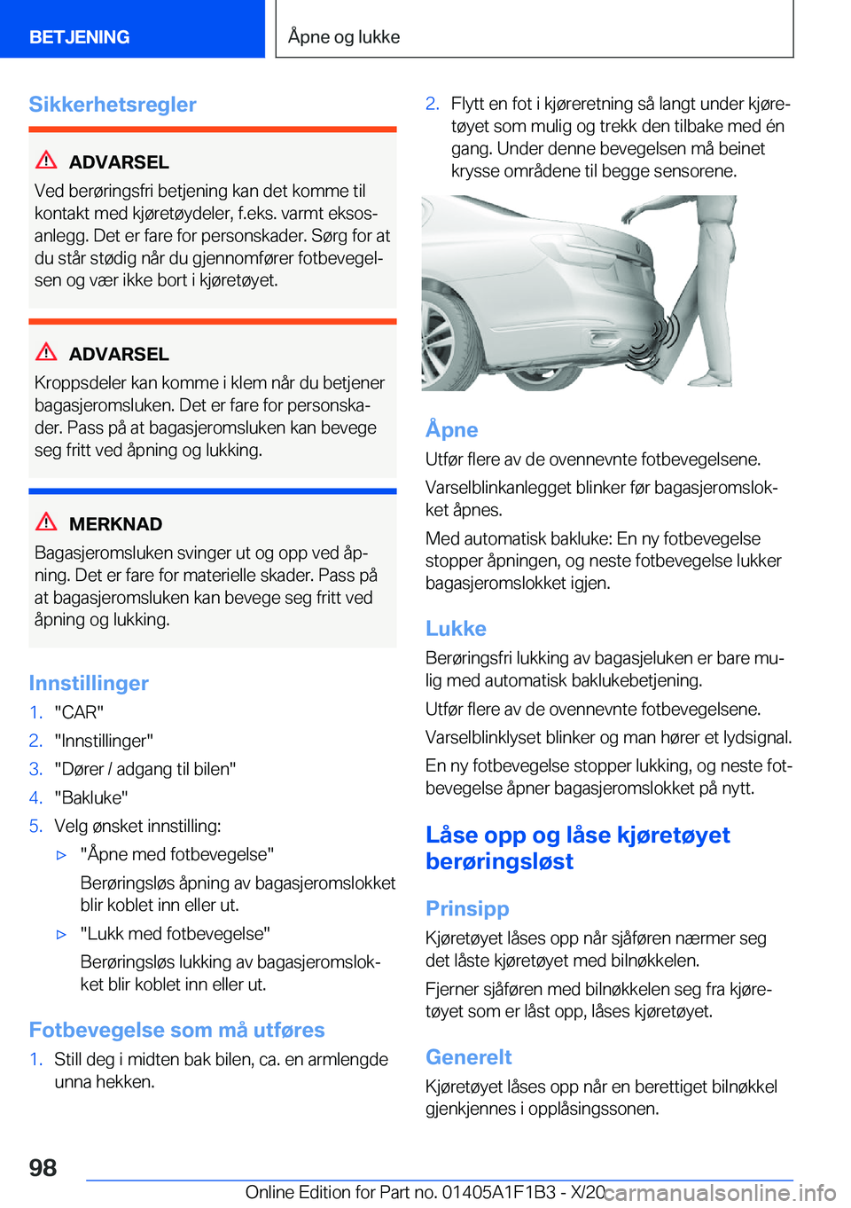 BMW M5 2021  InstruksjonsbØker (in Norwegian) �S�i�k�k�e�r�h�e�t�s�r�e�g�l�e�r
�A�D�V�A�R�S�E�L
�V�e�d��b�e�r�