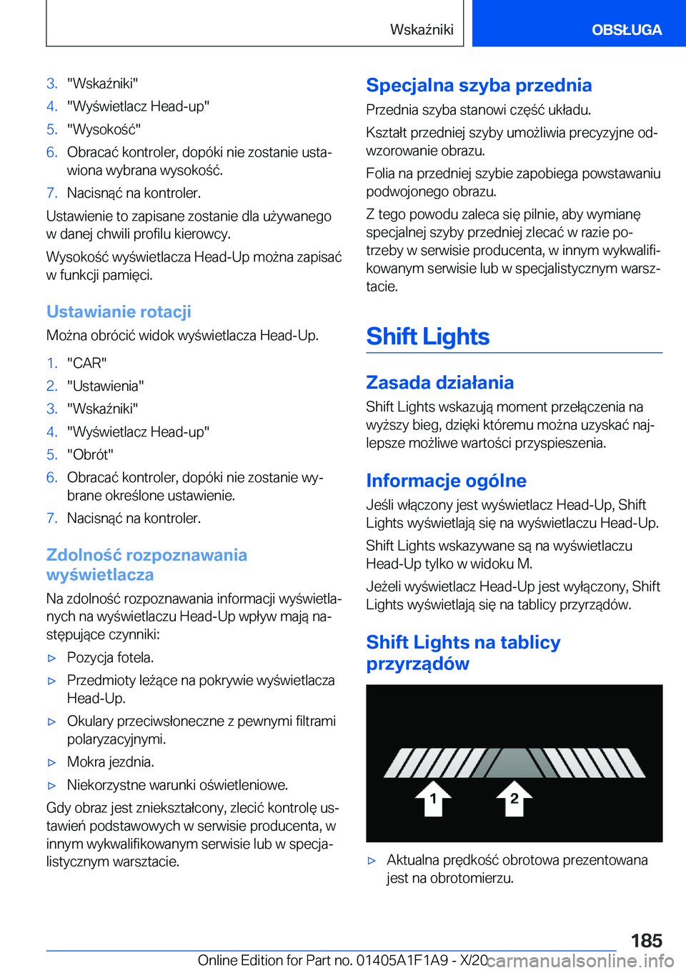BMW M5 2021  Instrukcja obsługi (in Polish) �3�.��W�s�k�a7�n�i�k�i��4�.��W�y�w�i�e�t�l�a�c�z��H�e�a�d�-�u�p��5�.��W�y�s�o�k�o�