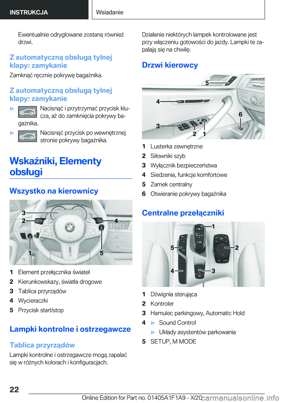 BMW M5 2021  Instrukcja obsługi (in Polish) �E�w�e�n�t�u�a�l�n�i�e��o�d�r�y�g�l�o�w�a�n�e��z�o�s�t�a�n�
