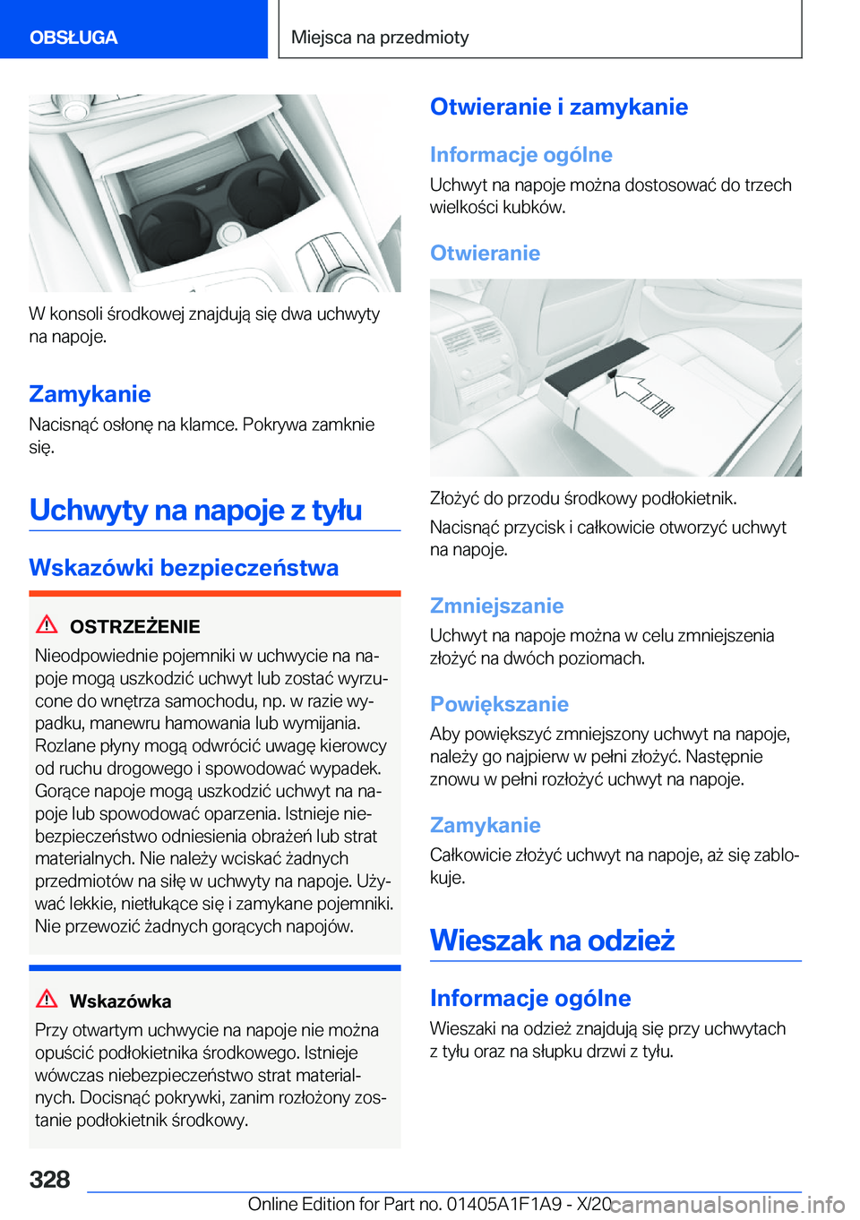 BMW M5 2021  Instrukcja obsługi (in Polish) �W��k�o�n�s�o�l�i��r�o�d�k�o�w�e�j��z�n�a�j�d�u�j�