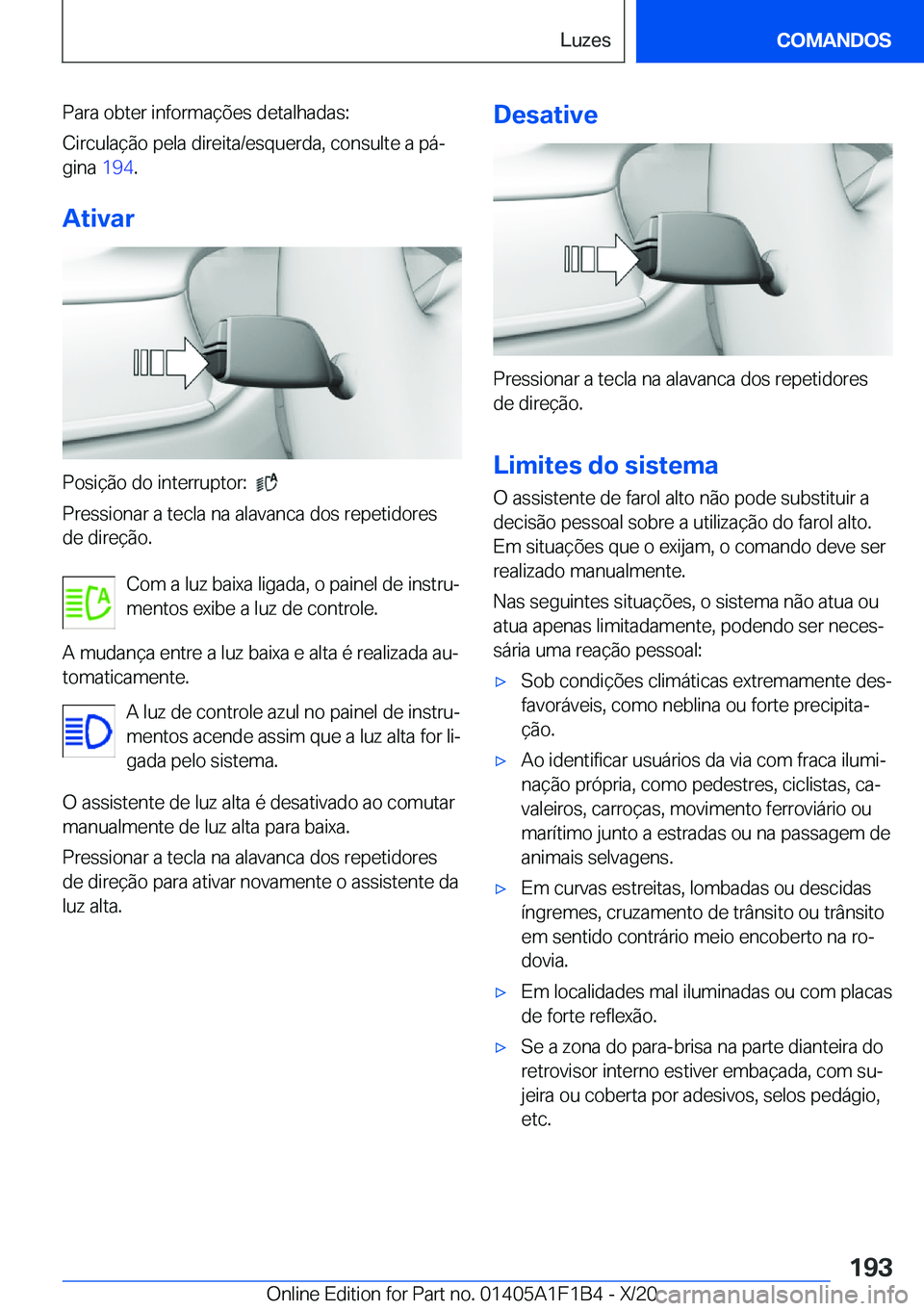 BMW M5 2021  Manual do condutor (in Portuguese) �P�a�r�a��o�b�t�e�r��i�n�f�o�r�m�a�