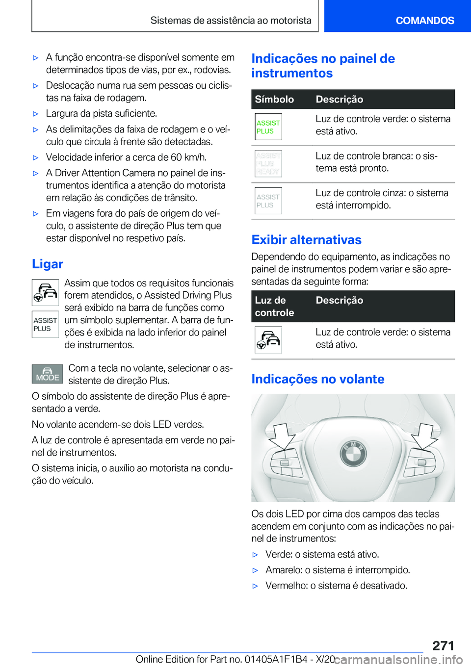 BMW M5 2021  Manual do condutor (in Portuguese) 'x�A��f�u�n�