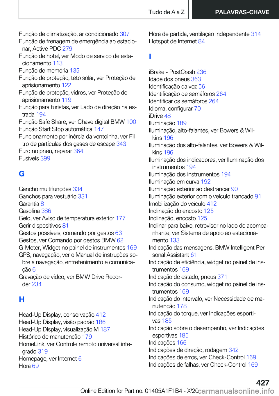 BMW M5 2021  Manual do condutor (in Portuguese) �F�u�n�
