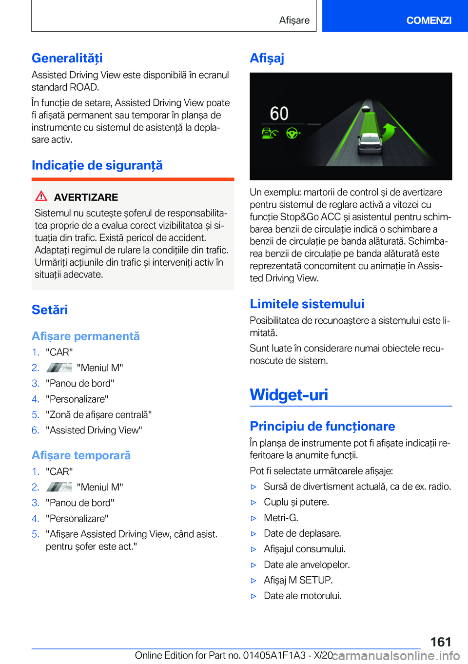 BMW M5 2021  Ghiduri De Utilizare (in Romanian) �G�e�n�e�r�a�l�i�t�