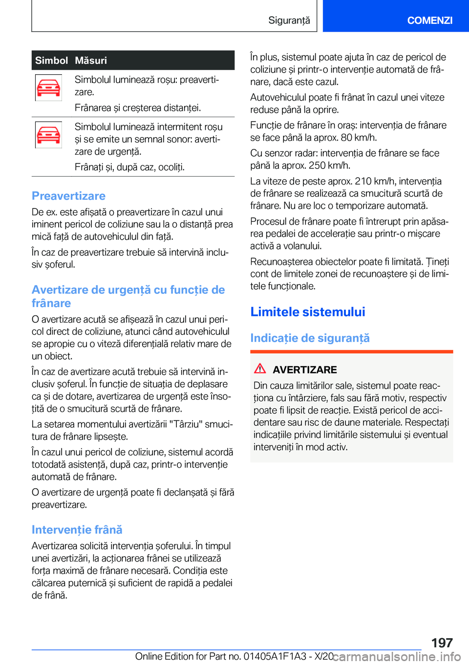 BMW M5 2021  Ghiduri De Utilizare (in Romanian) �S�i�m�b�o�l�M�