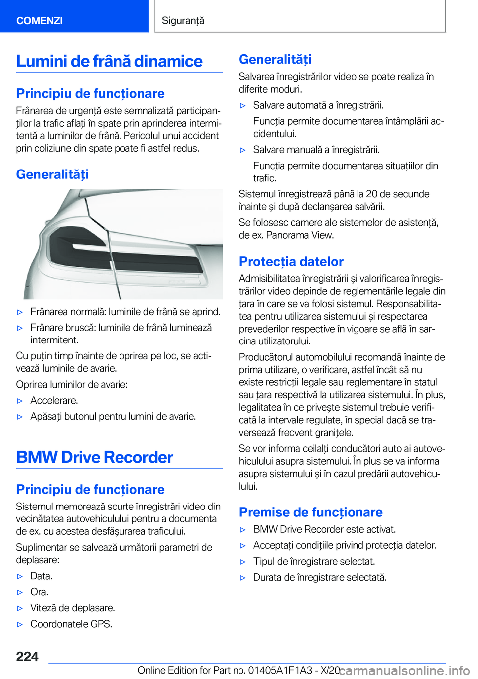 BMW M5 2021  Ghiduri De Utilizare (in Romanian) �L�u�m�i�n�i��d�e��f�r�