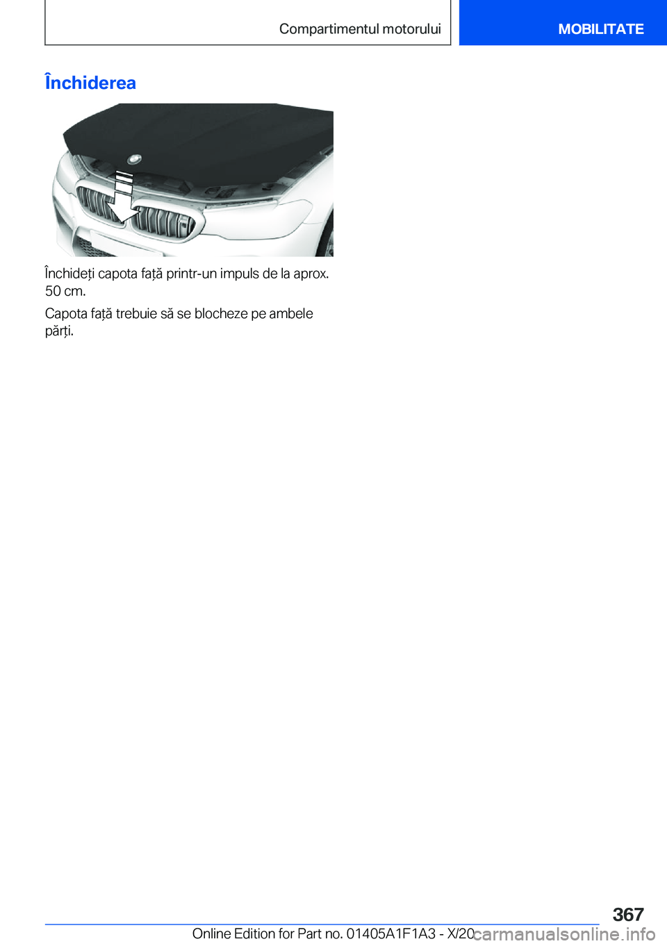 BMW M5 2021  Ghiduri De Utilizare (in Romanian) �