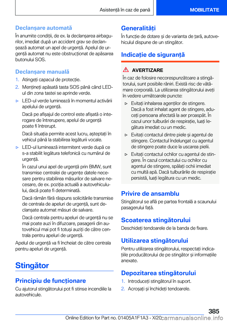 BMW M5 2021  Ghiduri De Utilizare (in Romanian) �D�e�c�l�a�n&�a�r�e��a�u�t�o�m�a�t�