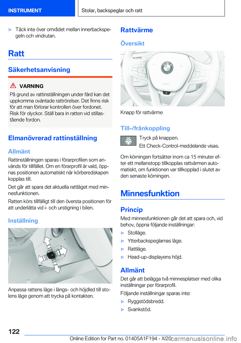 BMW M5 2021  InstruktionsbÖcker (in Swedish) 'x�T�ä�c�k��i�n�t�e��