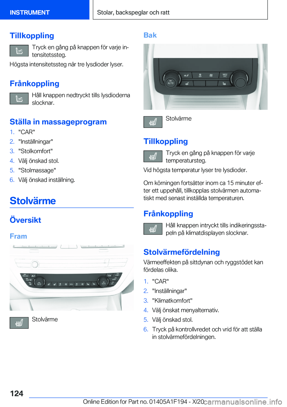 BMW M5 2021  InstruktionsbÖcker (in Swedish) �T�i�l�l�k�o�p�p�l�i�n�g�T�r�y�c�k��e�n��g�å�n�g��p�å��k�n�a�p�p�e�n��f�