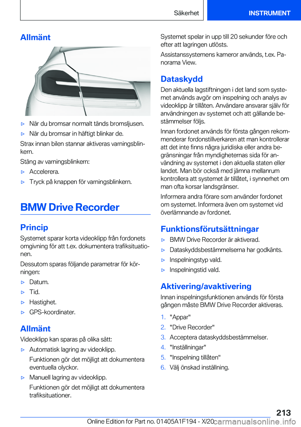 BMW M5 2021  InstruktionsbÖcker (in Swedish) �A�l�l�m�ä�n�t'x�N�ä�r��d�u��b�r�o�m�s�a�r��n�o�r�m�a�l�t��t�ä�n�d�s��b�r�o�m�s�l�j�u�s�e�n�.'x�N�ä�r��d�u��b�r�o�m�s�a�r��i�n��h�ä�f�t�i�g�t��b�l�i�n�k�a�r��d�e�.
�S�t�r�a�x�