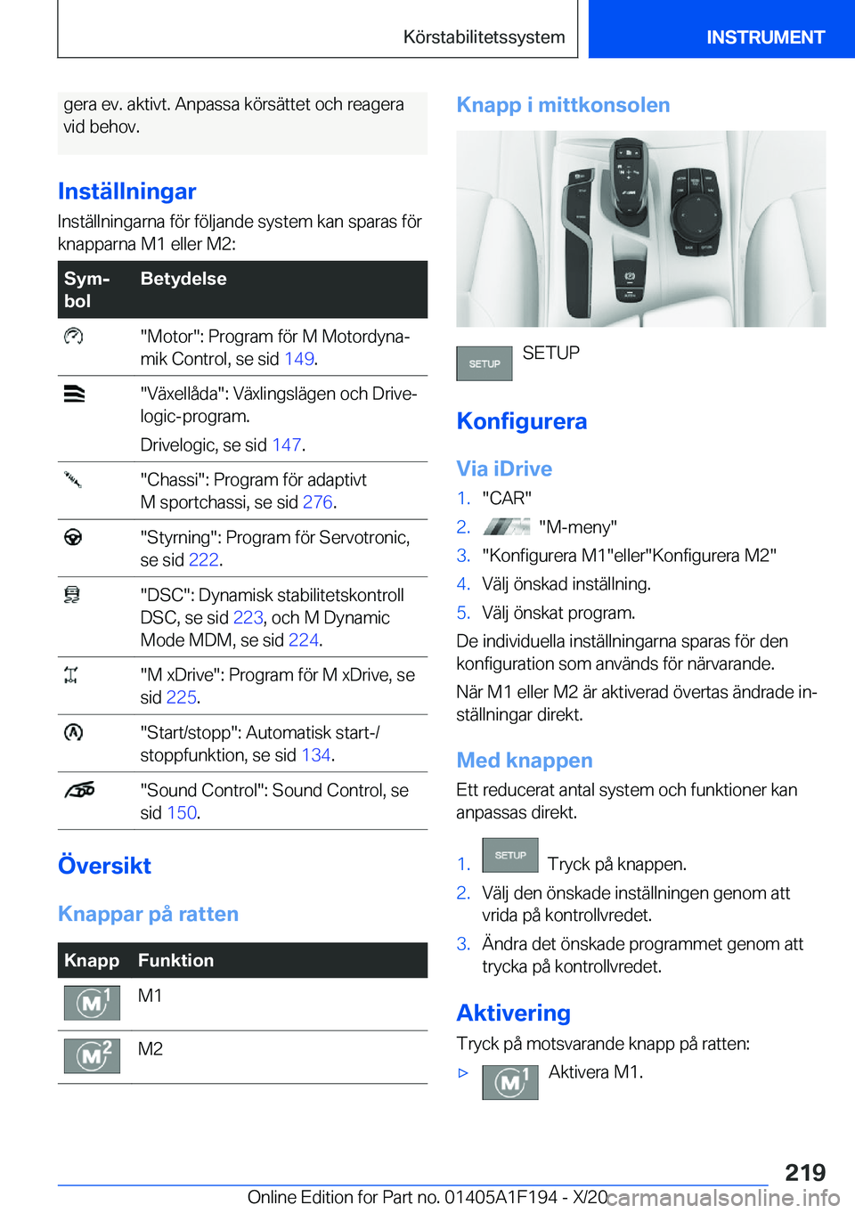 BMW M5 2021  InstruktionsbÖcker (in Swedish) �g�e�r�a��e�v�.��a�k�t�i�v�t�.��A�n�p�a�s�s�a��k�