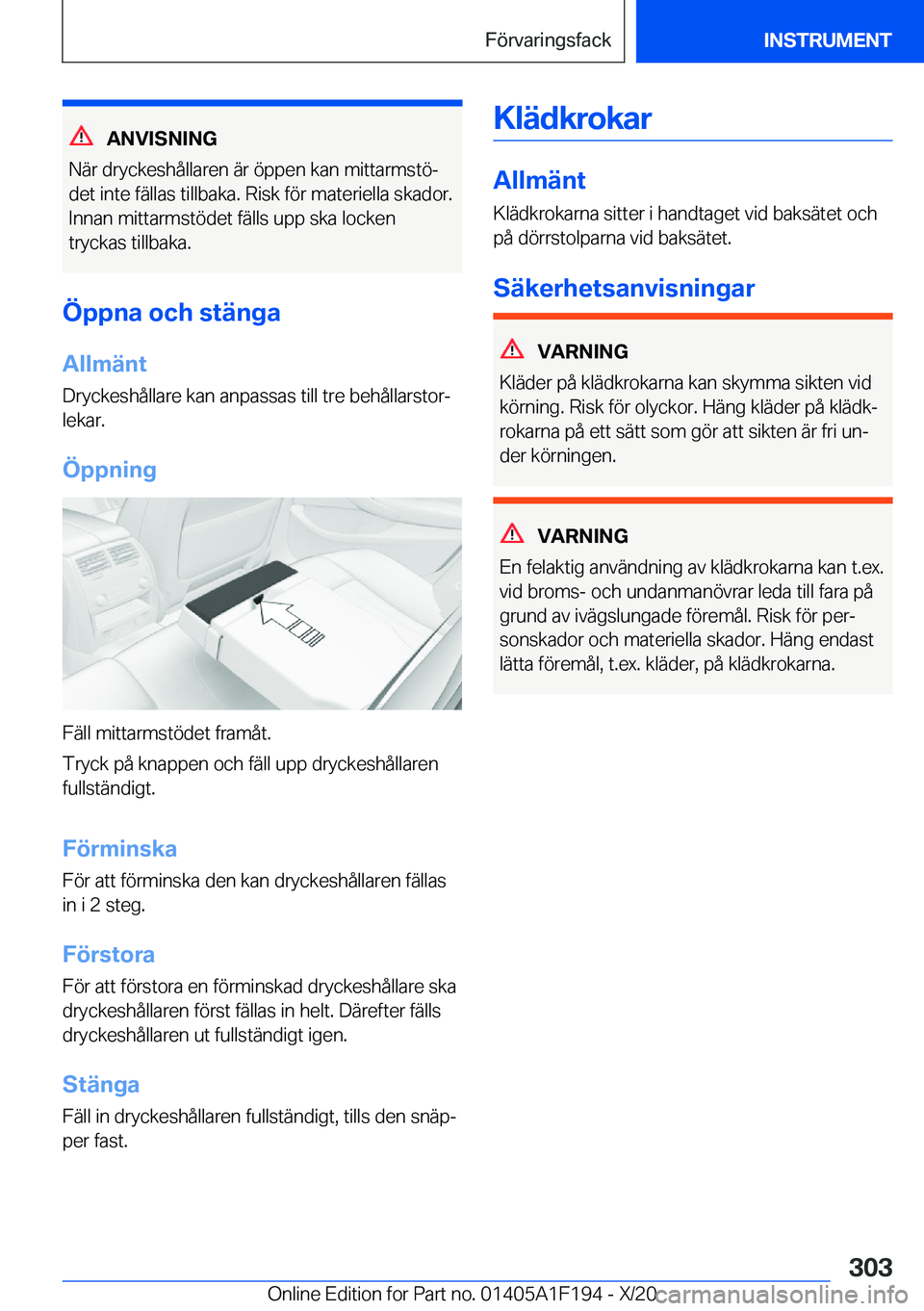 BMW M5 2021  InstruktionsbÖcker (in Swedish) �A�N�V�I�S�N�I�N�G
�N�ä�r��d�r�y�c�k�e�s�h�å�l�l�a�r�e�n��ä�r��