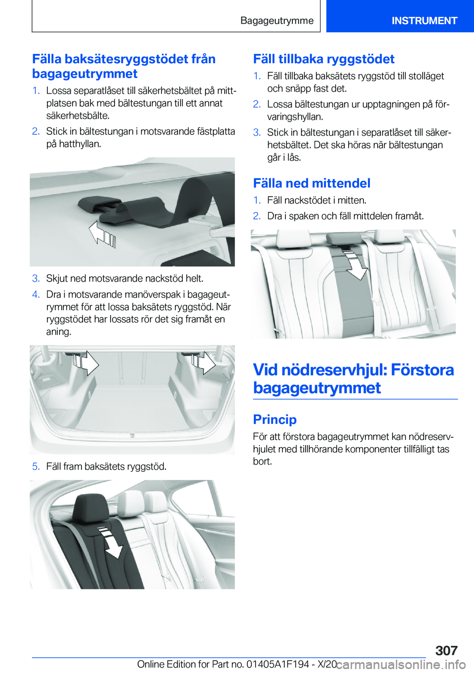 BMW M5 2021  InstruktionsbÖcker (in Swedish) �F�ä�l�l�a��b�a�k�s�ä�t�e�s�r�y�g�g�s�t�