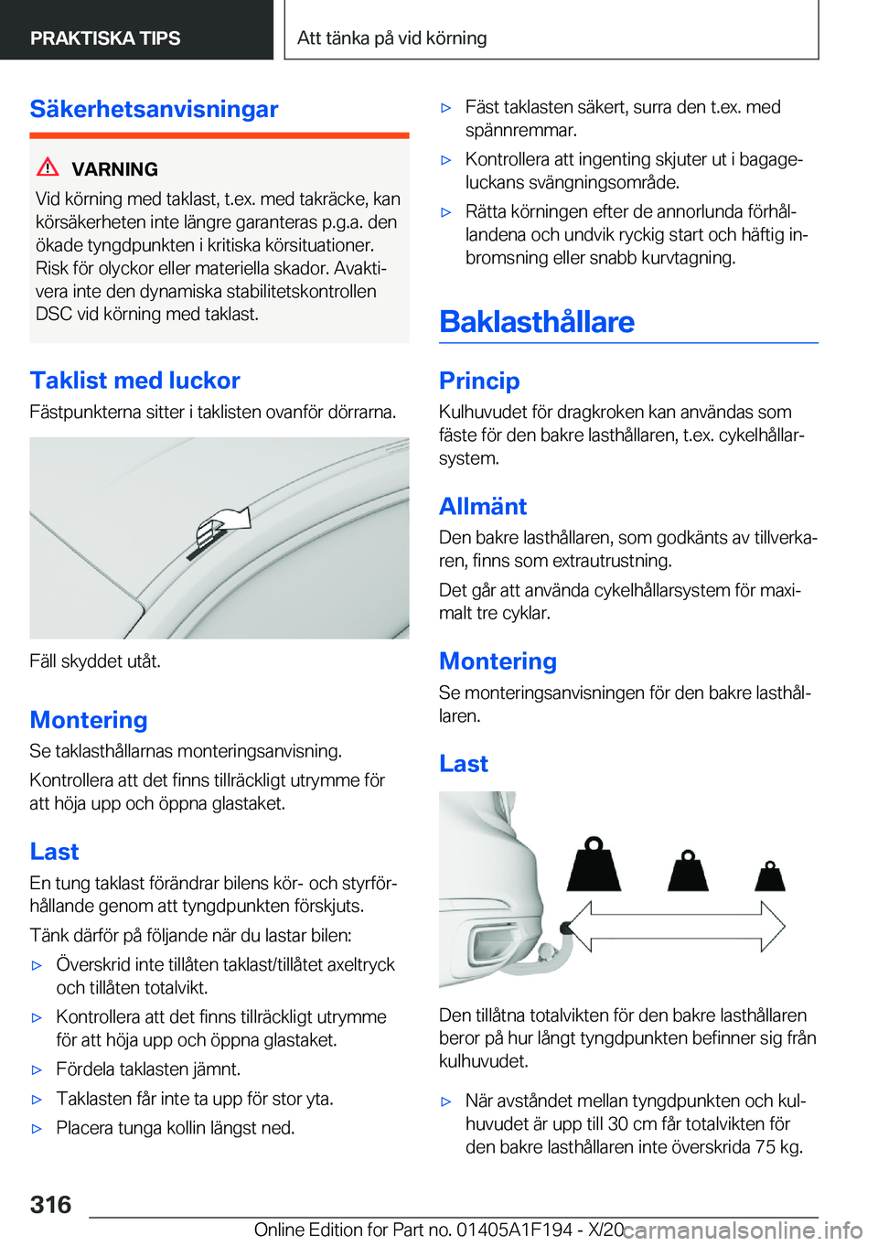 BMW M5 2021  InstruktionsbÖcker (in Swedish) �S�ä�k�e�r�h�e�t�s�a�n�v�i�s�n�i�n�g�a�r
�V�A�R�N�I�N�G
�V�i�d��k�