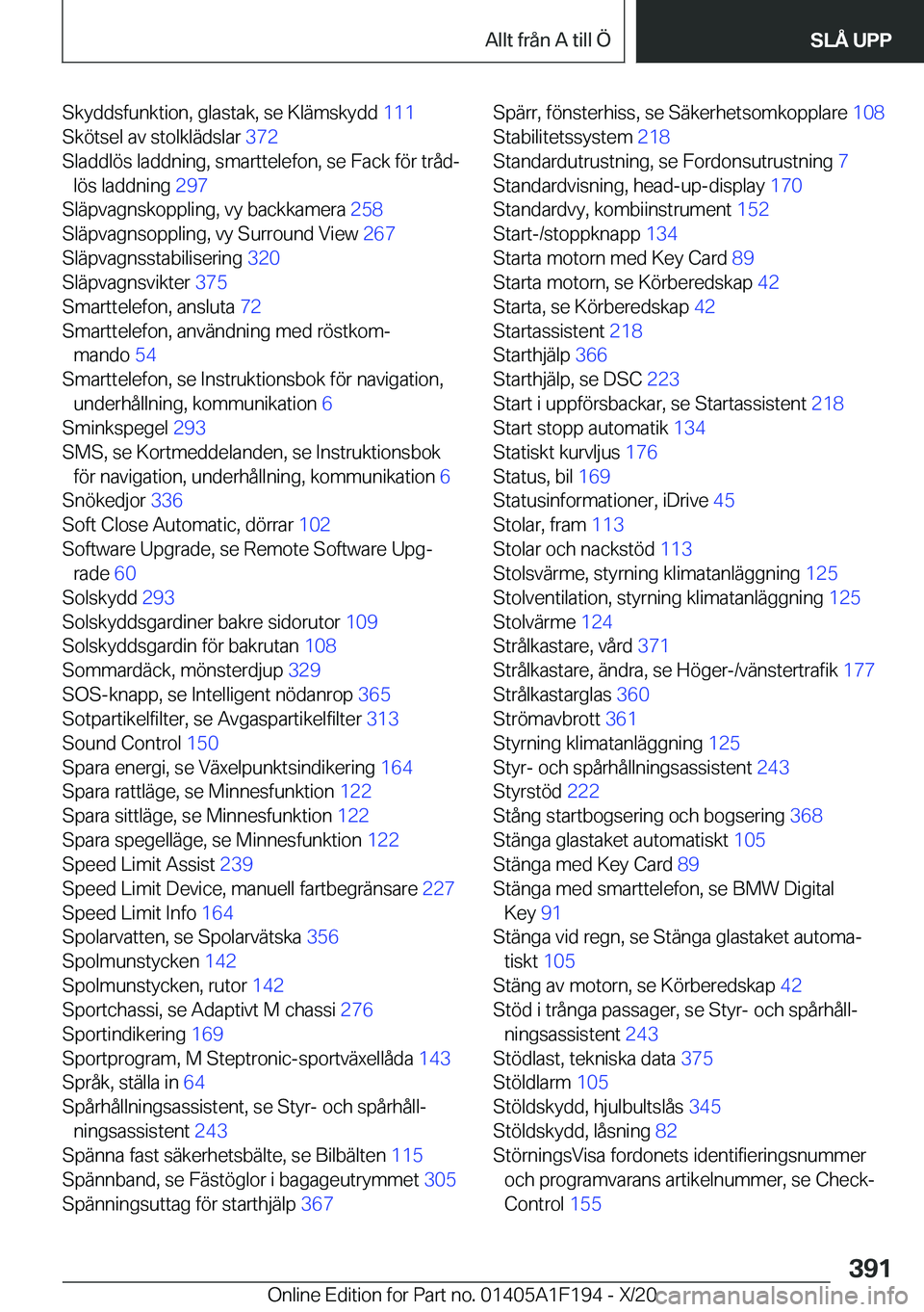 BMW M5 2021  InstruktionsbÖcker (in Swedish) �S�k�y�d�d�s�f�u�n�k�t�i�o�n�,��g�l�a�s�t�a�k�,��s�e��K�l�ä�m�s�k�y�d�d��1�1�1�
�S�k�