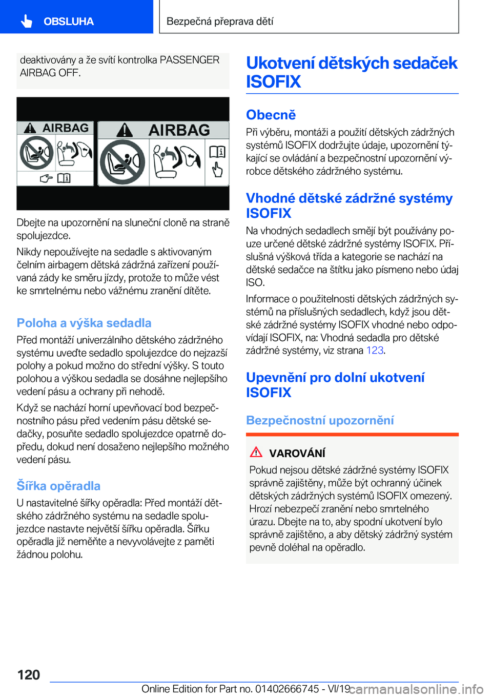 BMW M5 2020  Návod na použití (in Czech) �d�e�a�k�t�i�v�o�v�