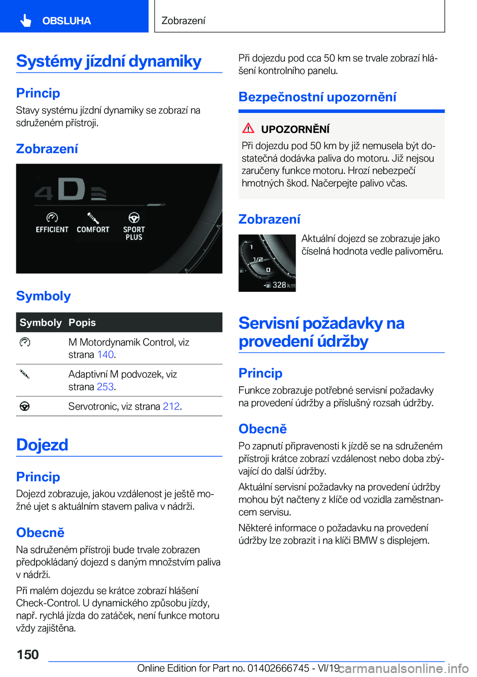 BMW M5 2020  Návod na použití (in Czech) �S�y�s�t�