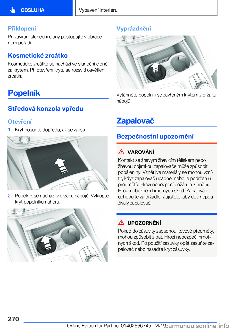 BMW M5 2020  Návod na použití (in Czech) �P�i�k�l�o�p�e�n�