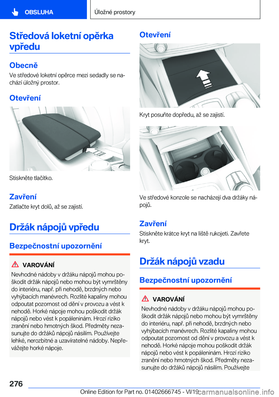 BMW M5 2020  Návod na použití (in Czech) �S�t�e�d�o�v�
