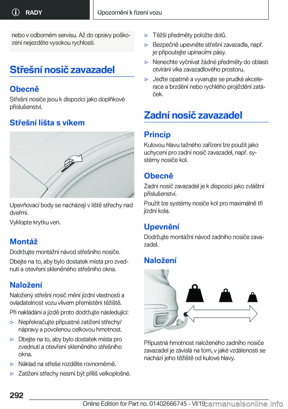 BMW M5 2020  Návod na použití (in Czech) �n�e�b�o��v��o�d�b�o�r�n�