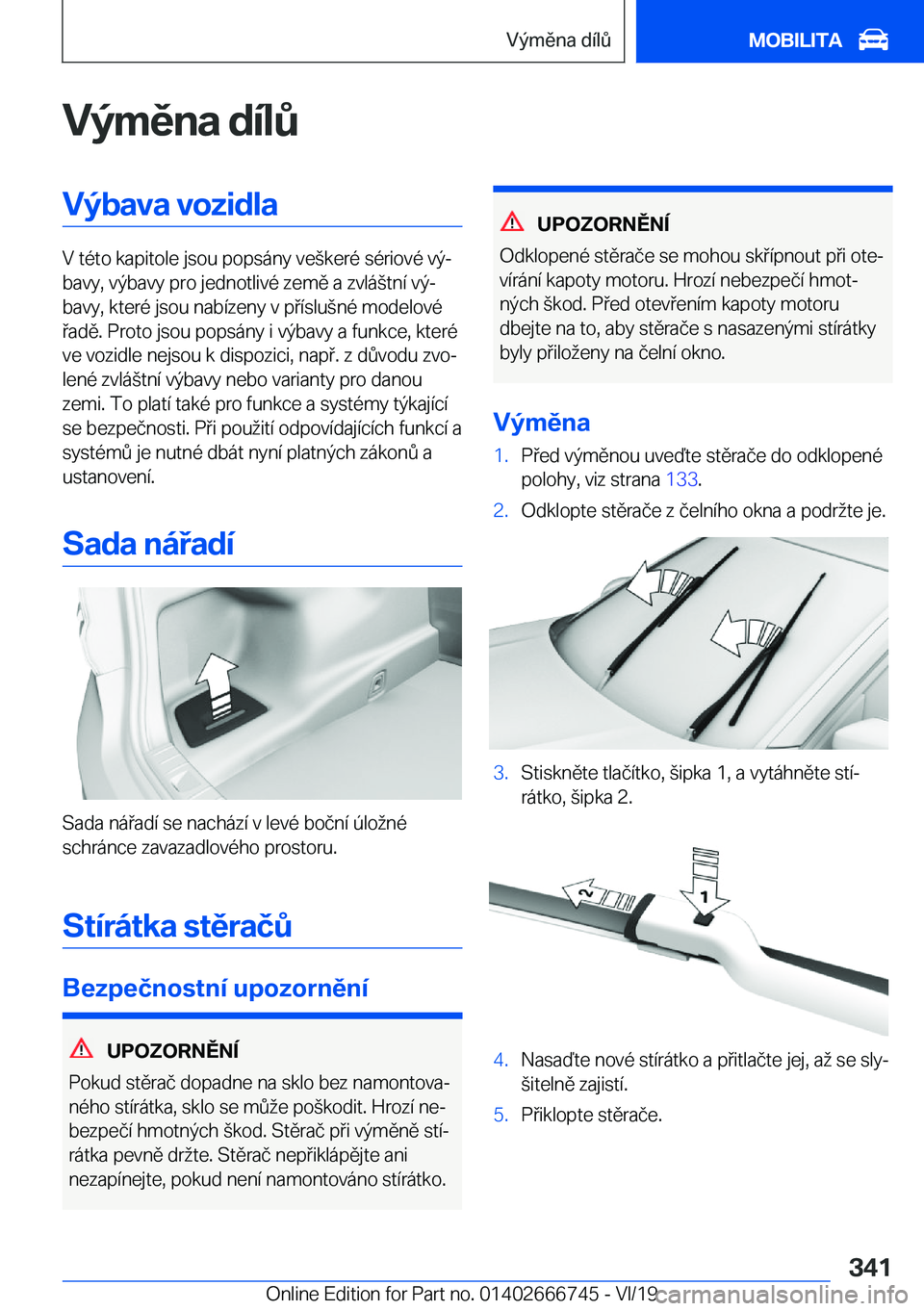 BMW M5 2020  Návod na použití (in Czech) �V�