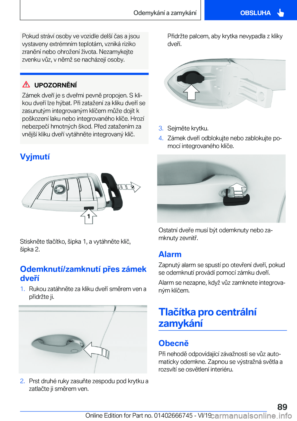 BMW M5 2020  Návod na použití (in Czech) �P�o�k�u�d��s�t�r�