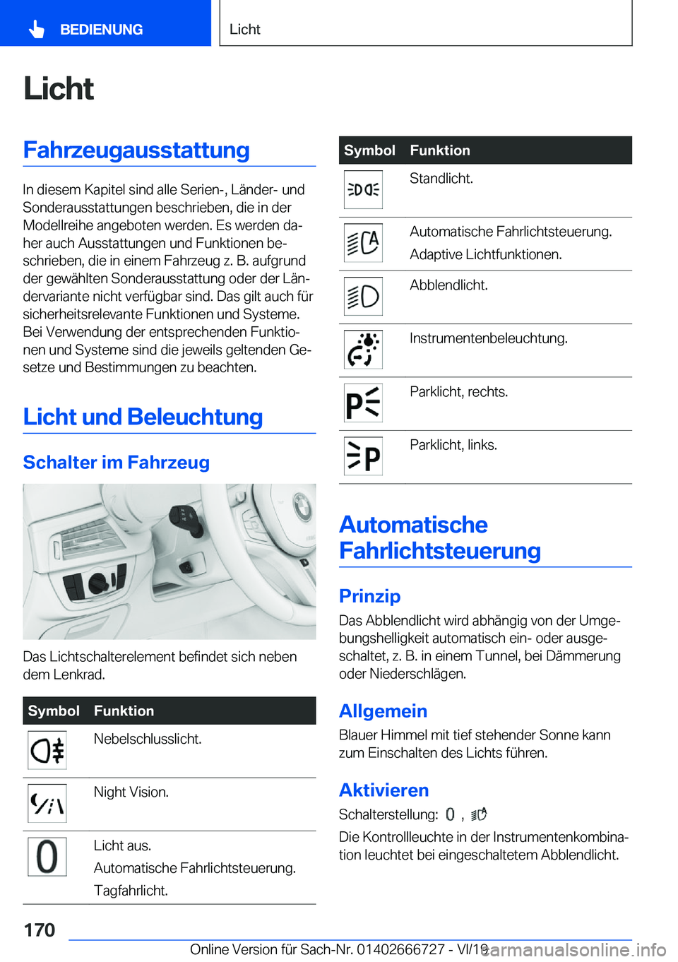 BMW M5 2020  Betriebsanleitungen (in German) �L�i�c�h�t�F�a�h�r�z�e�u�g�a�u�s�s�t�a�t�t�u�n�g
�I�n��d�i�e�s�e�m��K�a�p�i�t�e�l��s�i�n�d��a�l�l�e��S�e�r�i�e�n�-�,��L�