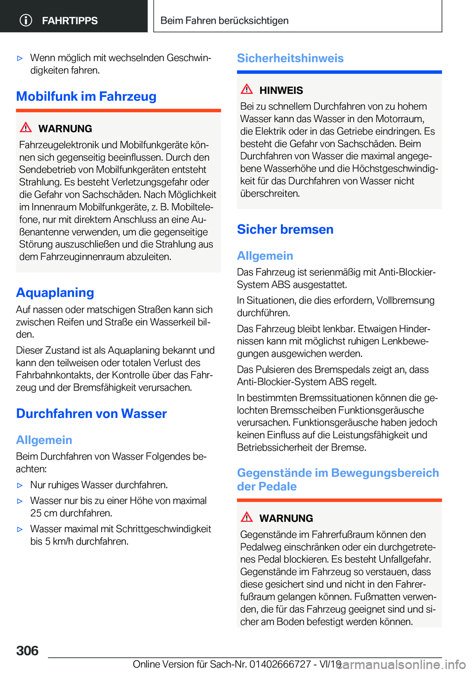 BMW M5 2020  Betriebsanleitungen (in German) 'x�W�e�n�n��m�