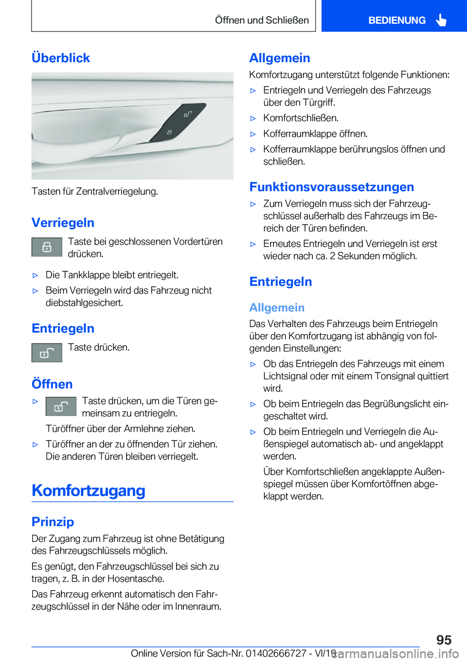 BMW M5 2020  Betriebsanleitungen (in German) �