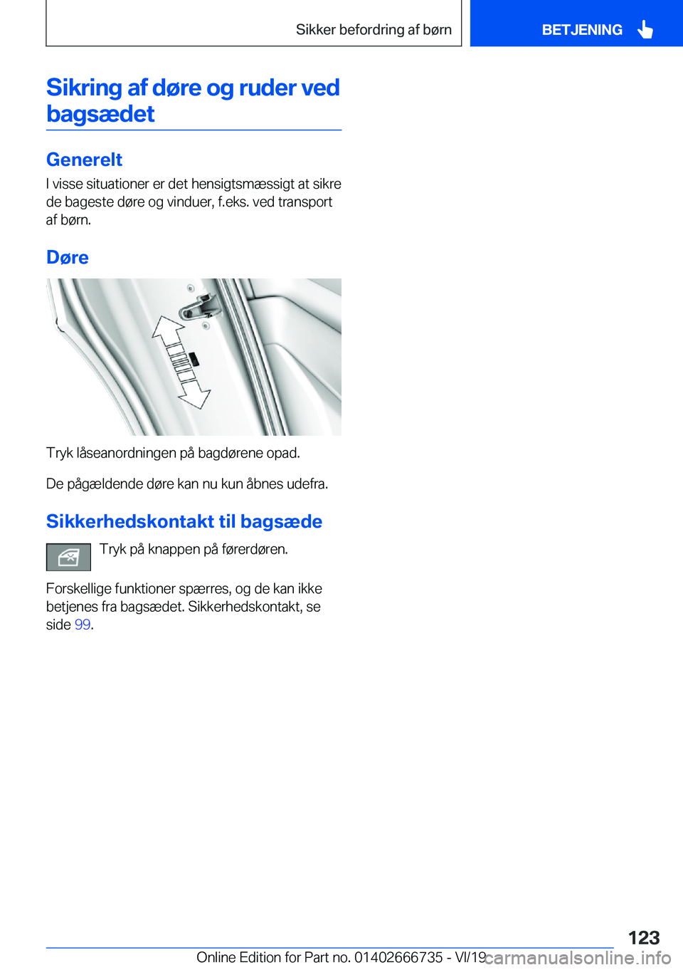 BMW M5 2020  InstruktionsbØger (in Danish) �S�i�k�r�i�n�g��a�f��d�