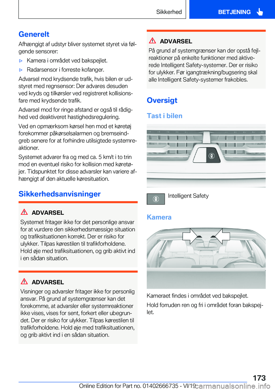 BMW M5 2020  InstruktionsbØger (in Danish) �G�e�n�e�r�e�l�t�A�f�h�æ�n�g�i�g�t��a�f��u�d�s�t�y�r��b�l�i�v�e�r��s�y�s�t�e�m�e�t��s�t�y�r�e�t��v�i�a��f�
