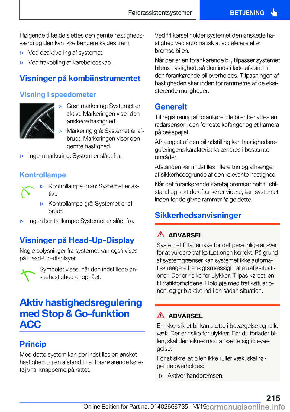 BMW M5 2020  InstruktionsbØger (in Danish) �I��f�