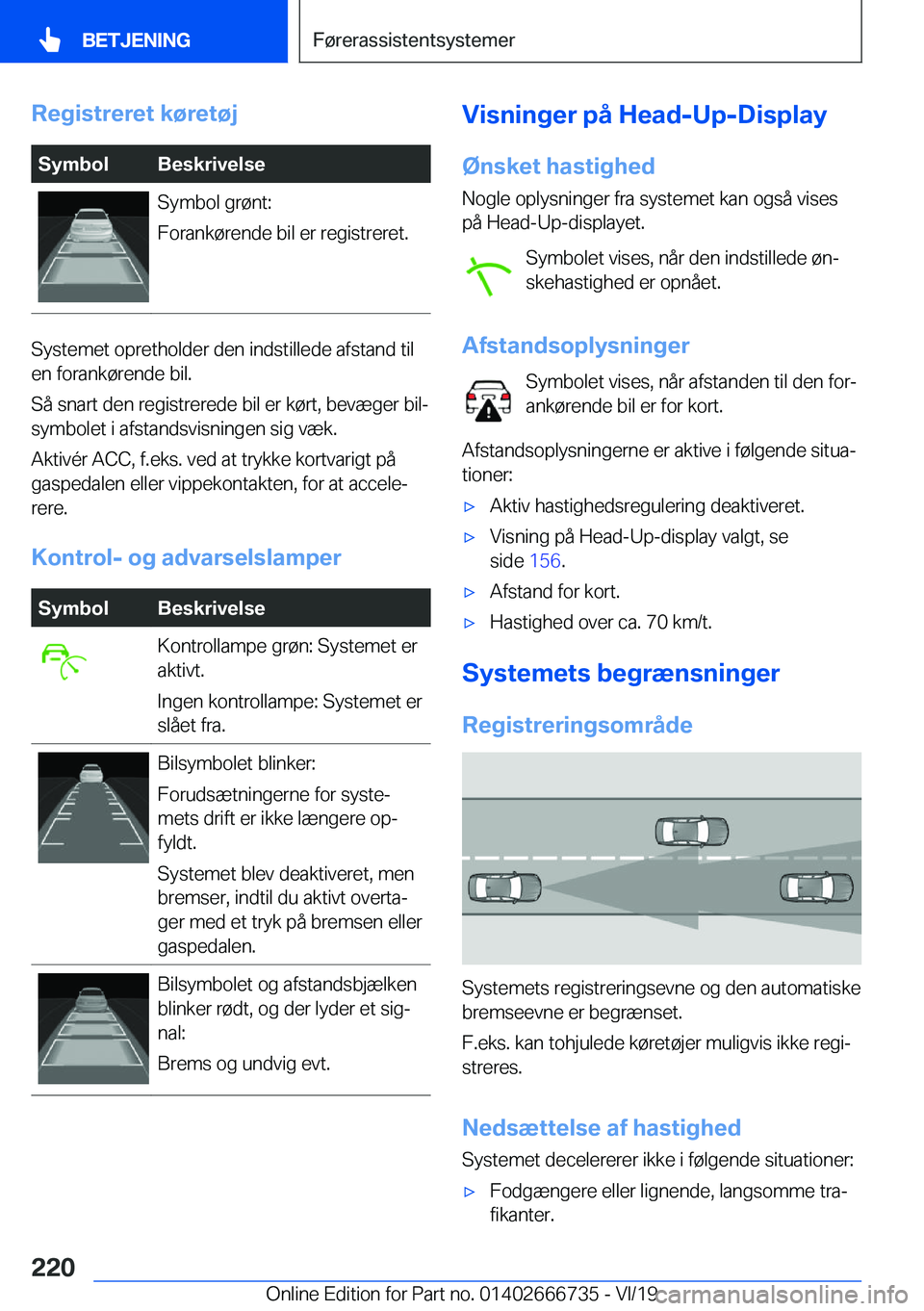 BMW M5 2020  InstruktionsbØger (in Danish) �R�e�g�i�s�t�r�e�r�e�t��k�