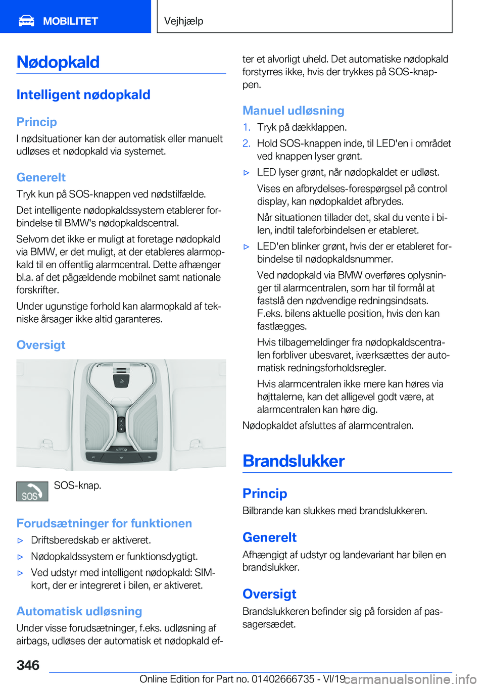 BMW M5 2020  InstruktionsbØger (in Danish) �N�