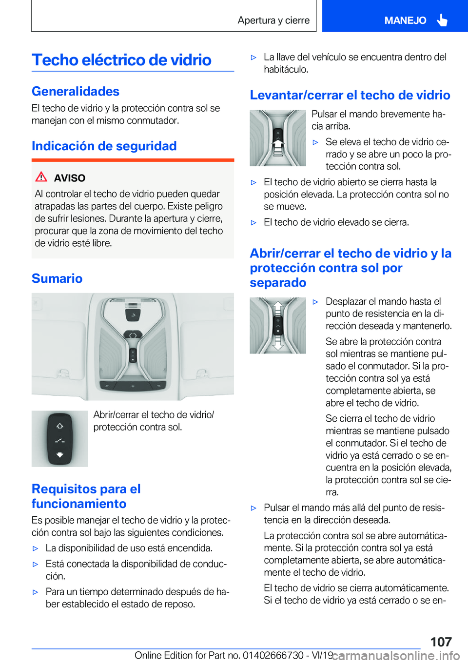 BMW M5 2020  Manuales de Empleo (in Spanish) �T�e�c�h�o��e�l�