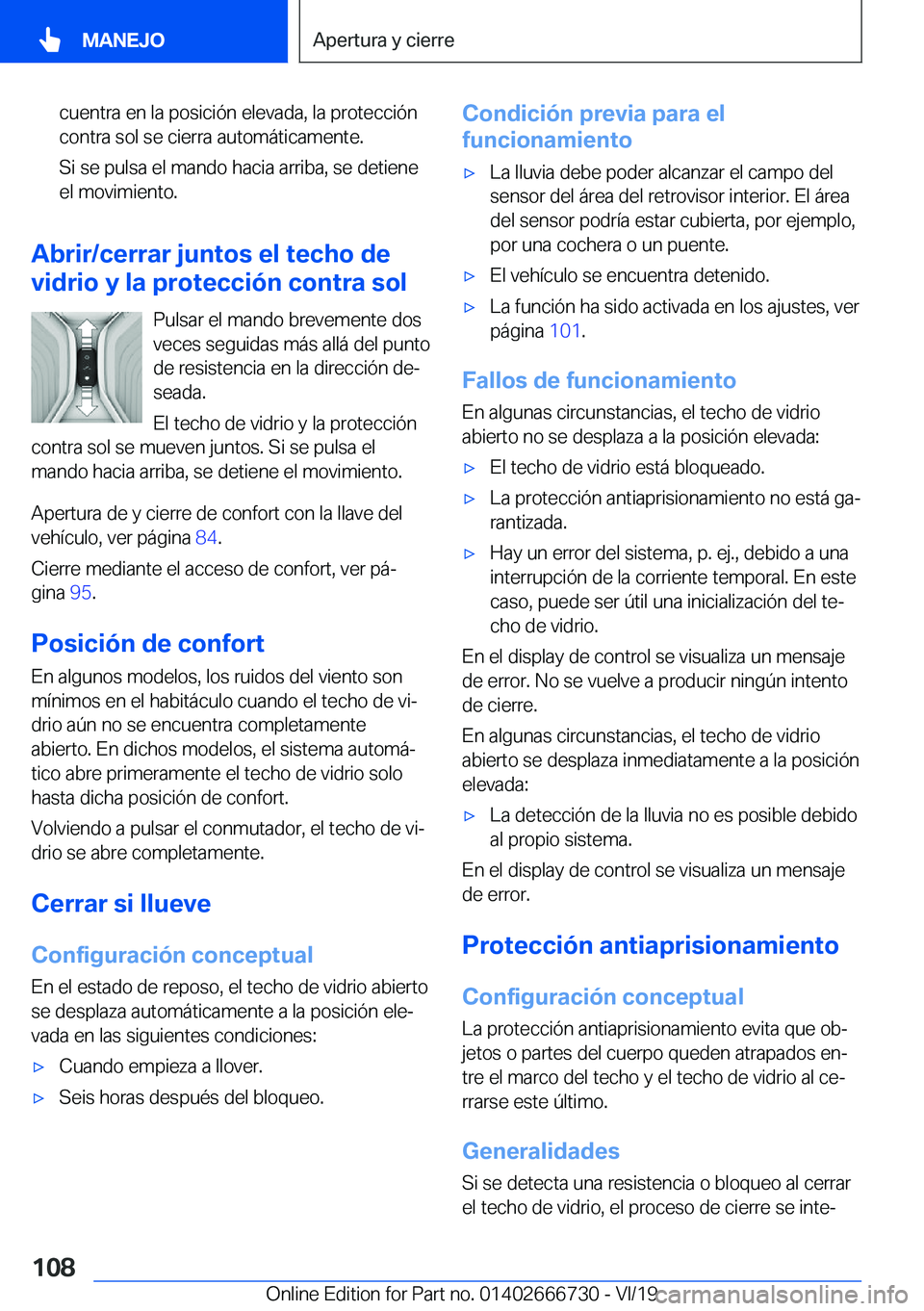 BMW M5 2020  Manuales de Empleo (in Spanish) �c�u�e�n�t�r�a��e�n��l�a��p�o�s�i�c�i�