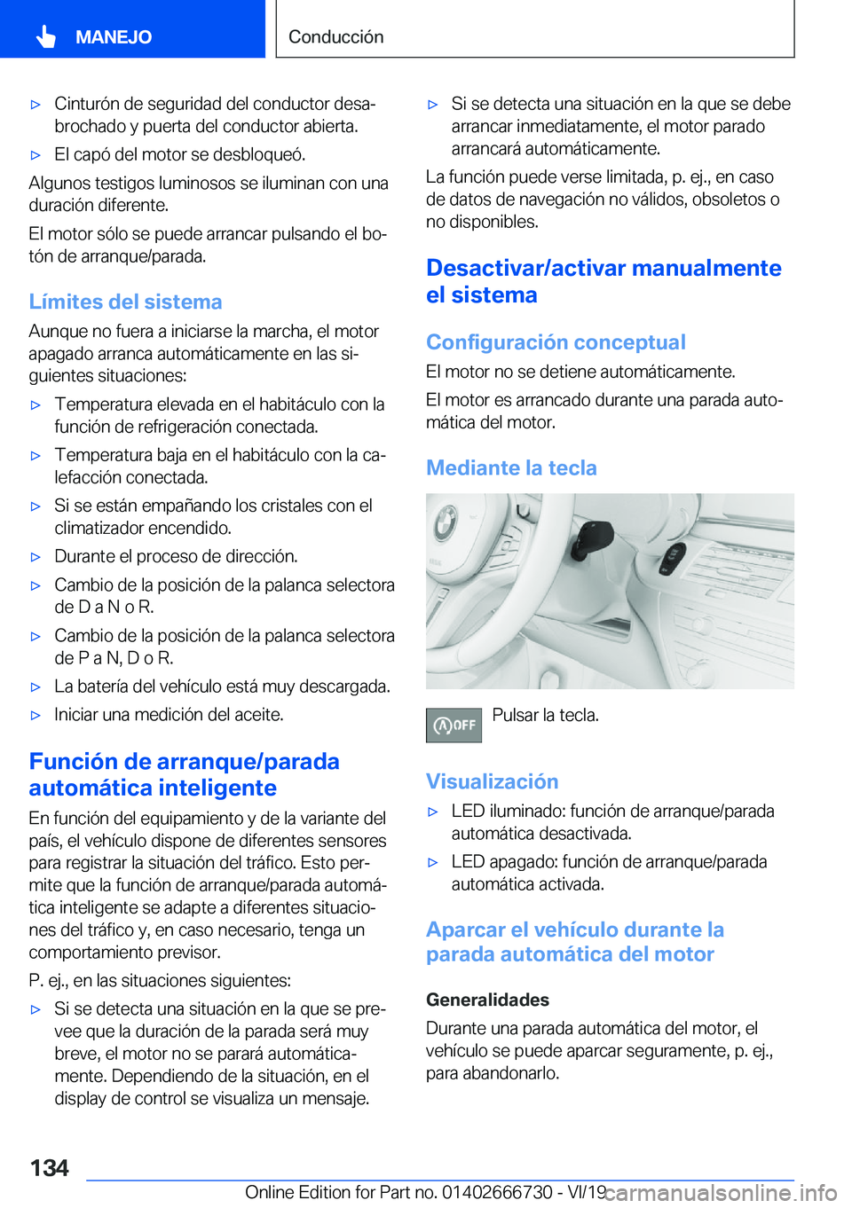 BMW M5 2020  Manuales de Empleo (in Spanish) x�C�i�n�t�u�r�