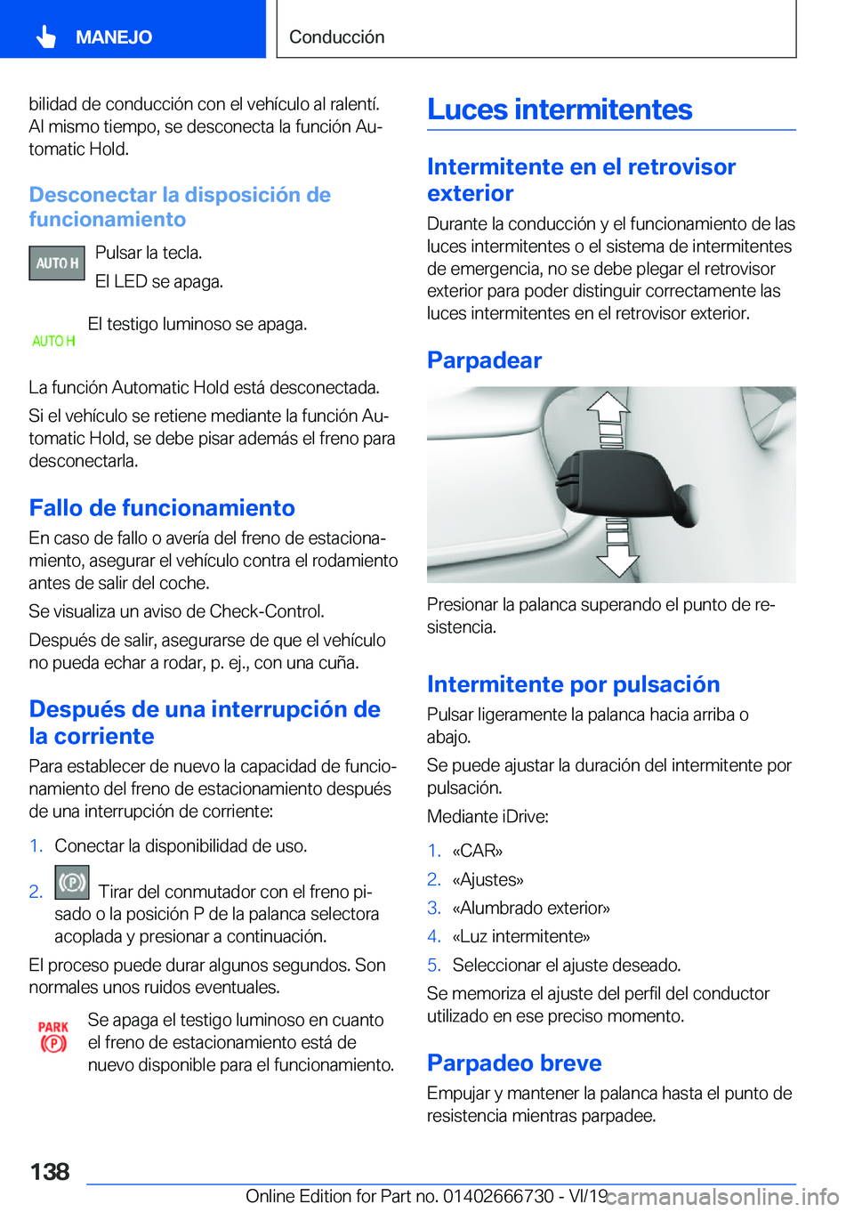 BMW M5 2020  Manuales de Empleo (in Spanish) �b�i�l�i�d�a�d��d�e��c�o�n�d�u�c�c�i�