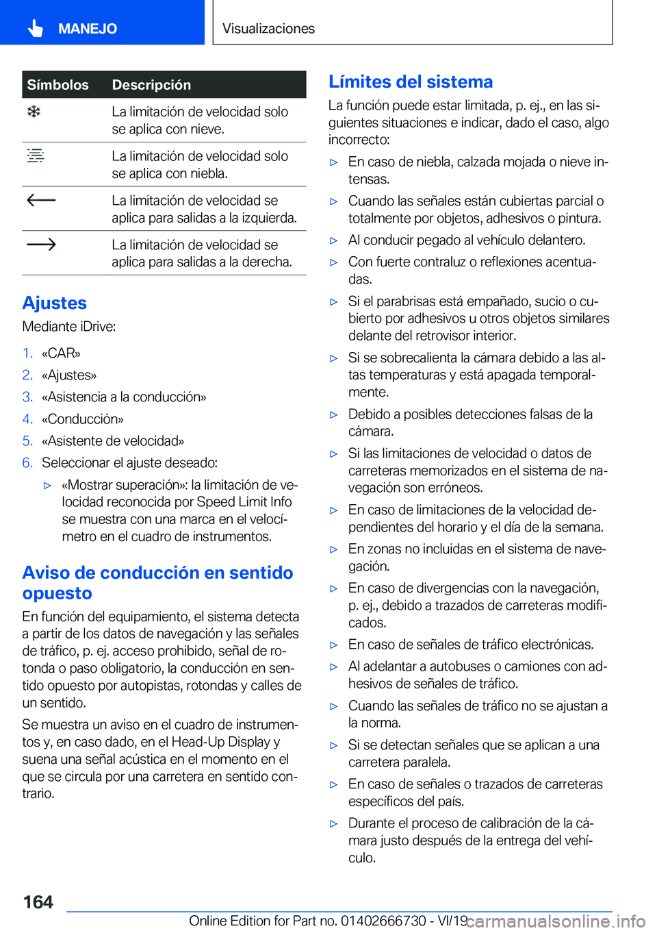 BMW M5 2020  Manuales de Empleo (in Spanish) �S�