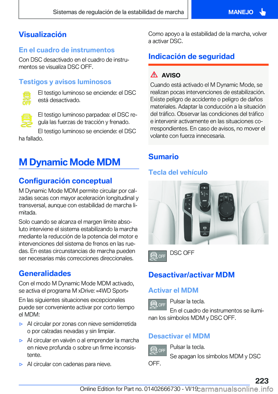 BMW M5 2020  Manuales de Empleo (in Spanish) �V�i�s�u�a�l�i�z�a�c�i�