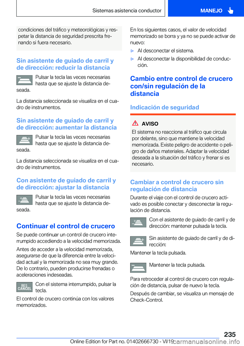 BMW M5 2020  Manuales de Empleo (in Spanish) �c�o�n�d�i�c�i�o�n�e�s��d�e�l��t�r�
