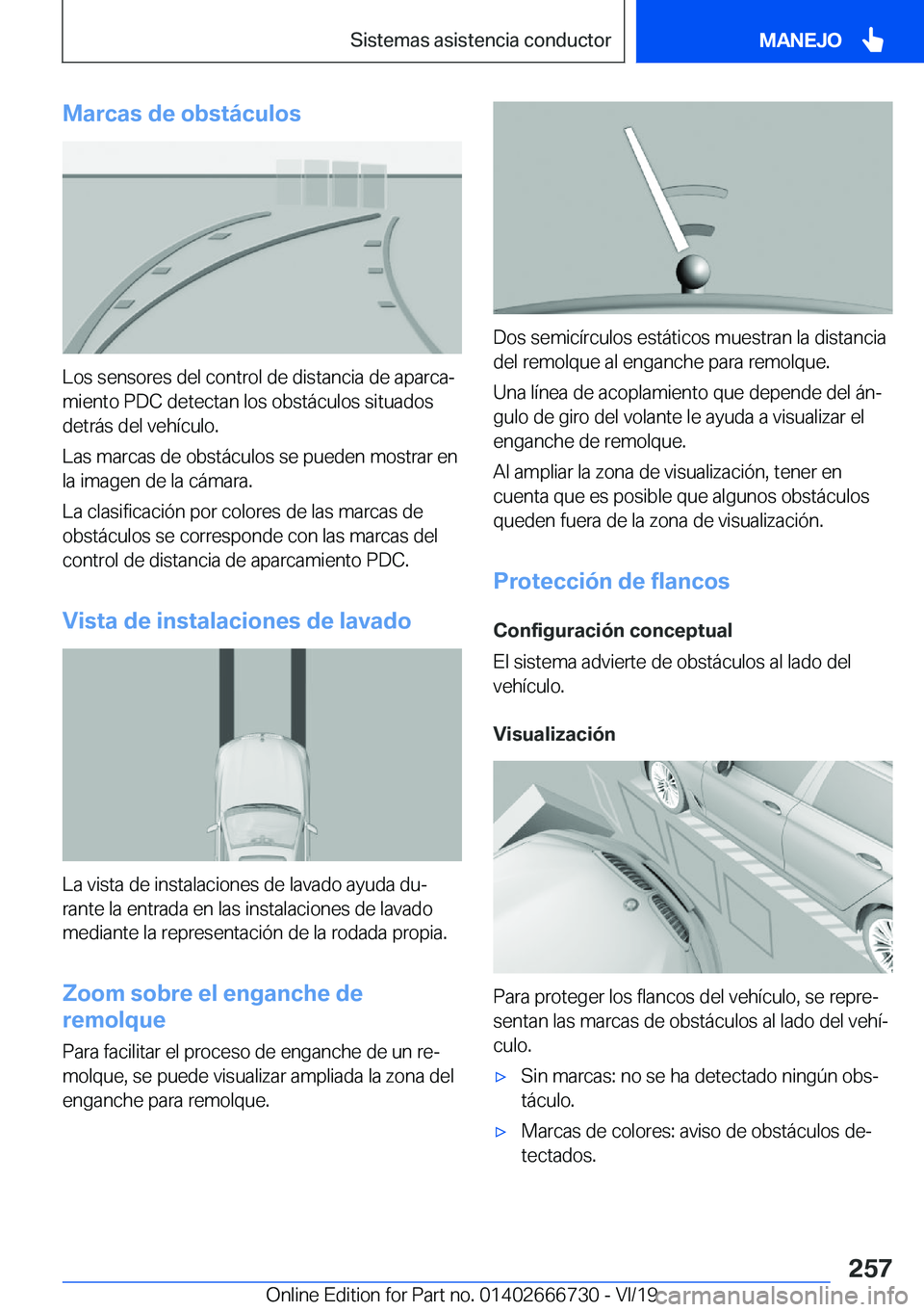 BMW M5 2020  Manuales de Empleo (in Spanish) �M�a�r�c�a�s��d�e��o�b�s�t�